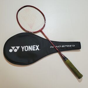 Yonex Nano speed 80 Badminton Racquet Red W/ Case READ DESCRIPTION